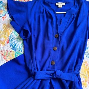 Midi Dress Royal Blue size S